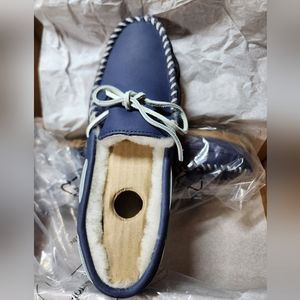 LL Bean Wicked Good camp moccasin, Mariner (blue), Ws 9